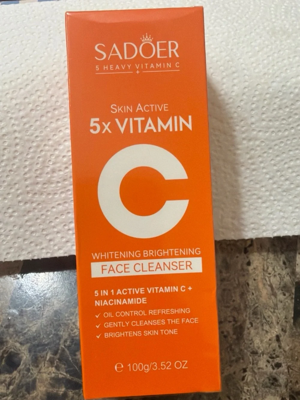 Skin Active 5x Vitamin C Whitening Brightening Face Cleanser - Orange